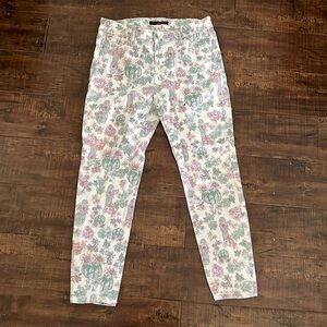 Truth & Theory Succulent Printed Pants